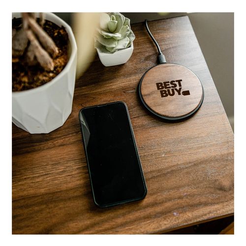 Genuine Walnut Wireless Charger image thumbnail