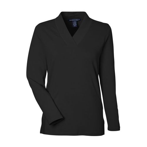 Women's Shawl Collar Knit Top image thumbnail