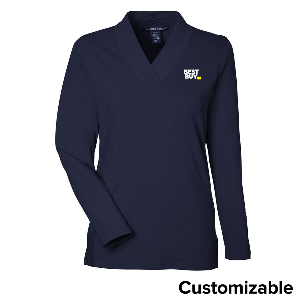 Women's Shawl Collar Knit Top primary image