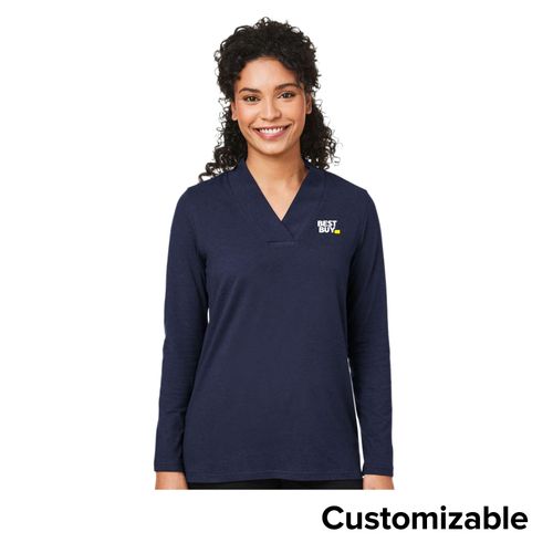 Women's Shawl Collar Knit Top image thumbnail