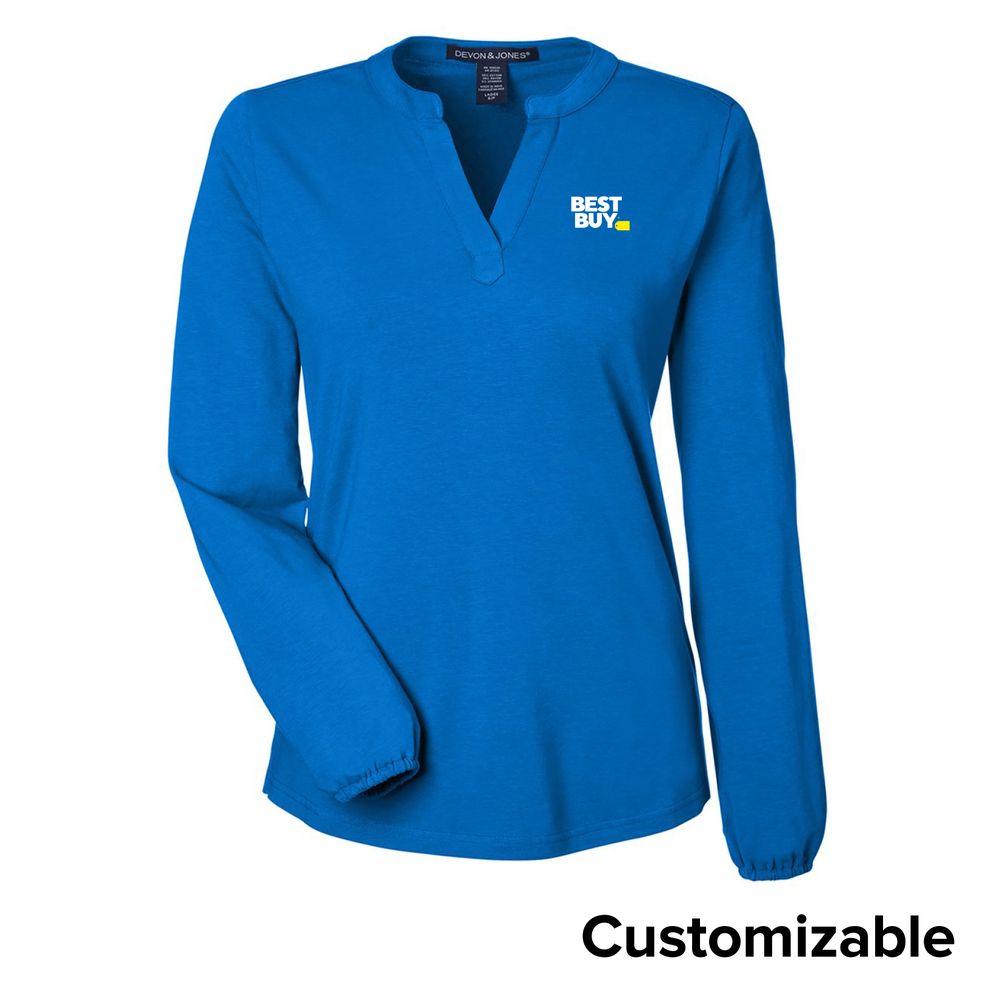 Women's Half-Placket Knit Top primary image