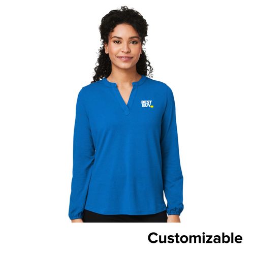 Women's Half-Placket Knit Top image thumbnail