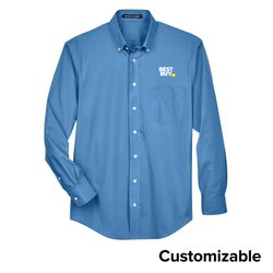 Image of Men's Broadcloth Woven Dress Shirt