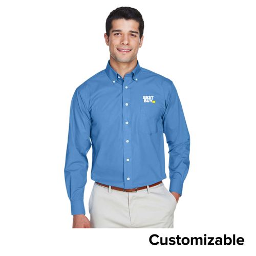 Men's Broadcloth Woven Dress Shirt image thumbnail