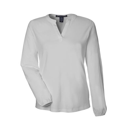 Women's Half-Placket Knit Top image thumbnail