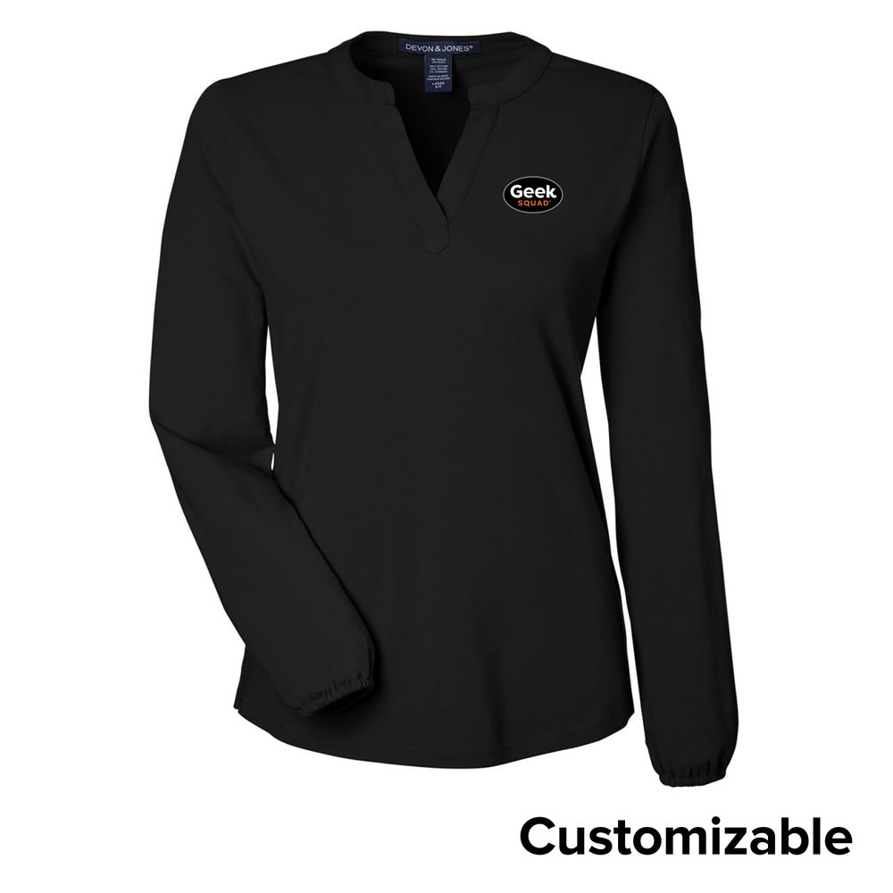 Women's Half-Placket Knit Top primary image