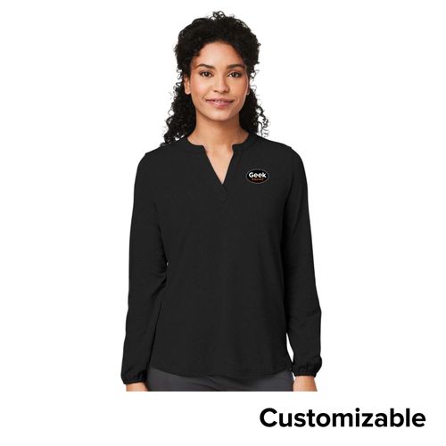 Women's Half-Placket Knit Top image thumbnail