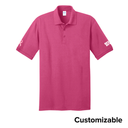 Image of Unisex 50/50 Cotton/Poly Breast Cancer Awareness Polo