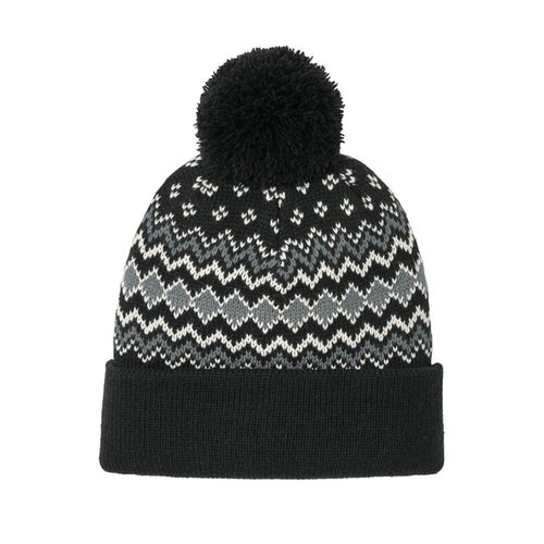 Double Layered Pom Beanie image thumbnail