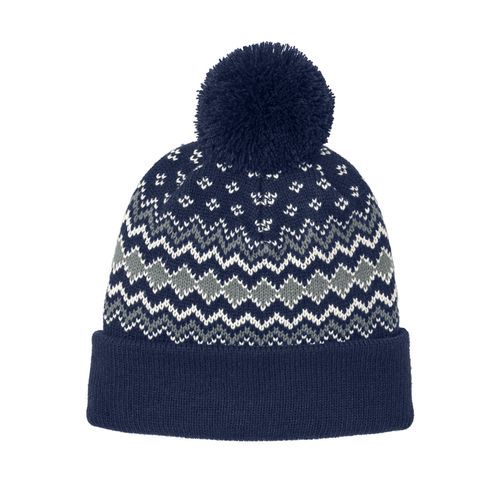 Double Layered Pom Beanie image thumbnail