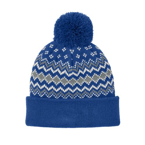 Double Layered Pom Beanie image thumbnail