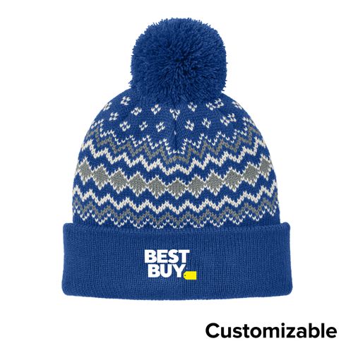 Double Layered Pom Beanie image thumbnail