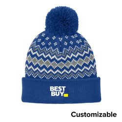 Image of Double Layered Pom Beanie