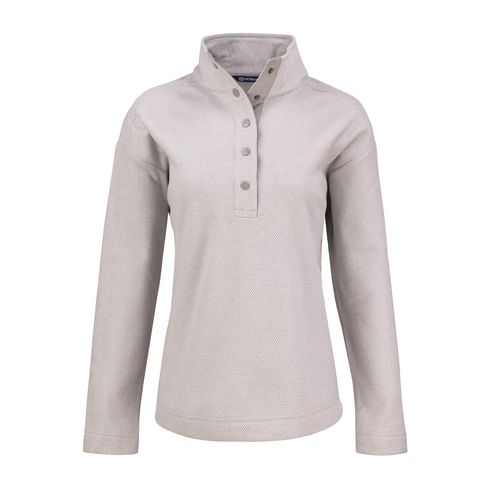 Women's Cutter & Buck Textured Snap Pullover image thumbnail