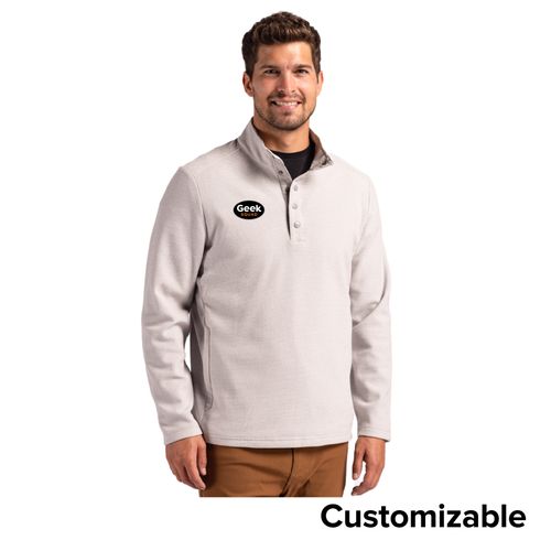 Men's Cutter & Buck Textured Snap Pullover image thumbnail