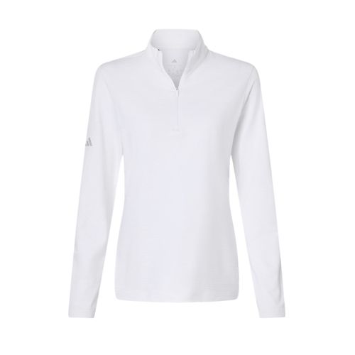 Women's Adidas Stripe 1/4-Zip Pullover image thumbnail