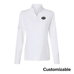 Image of Women's Adidas Stripe 1/4-Zip Pullover