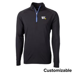 Image of Men's Cutter & Buck Knit Stretch 1/4-Zip