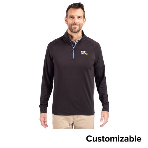 Men's Cutter & Buck Knit Stretch 1/4-Zip image thumbnail