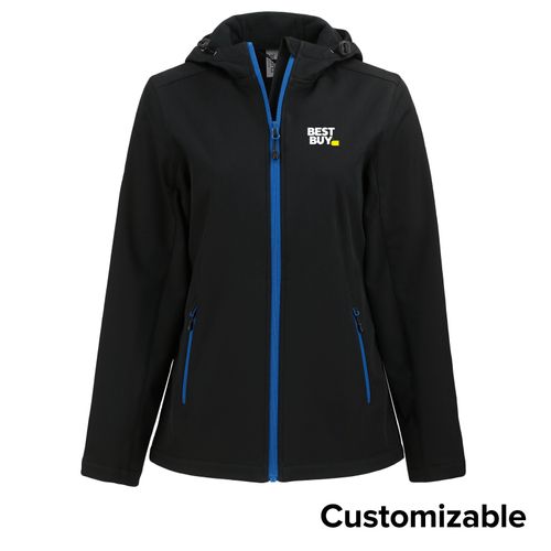 Women's Stretch Soft Shell Hooded Jacket image thumbnail