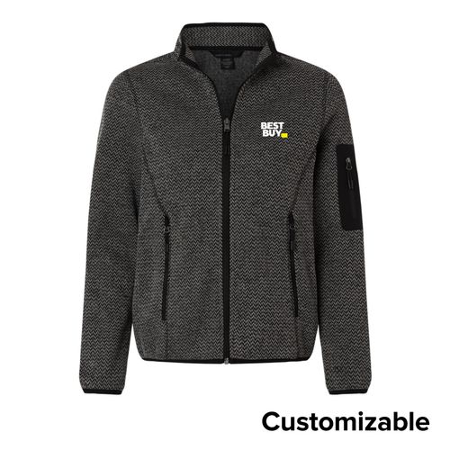 Women's Jacquard Fleece Full-Zip Jacket image thumbnail