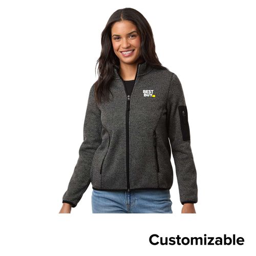 Women's Jacquard Fleece Full-Zip Jacket image thumbnail