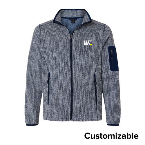 Men's Jacquard Fleece Full-Zip Jacket image thumbnail