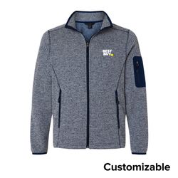 Image of Men's Jacquard Fleece Full-Zip Jacket