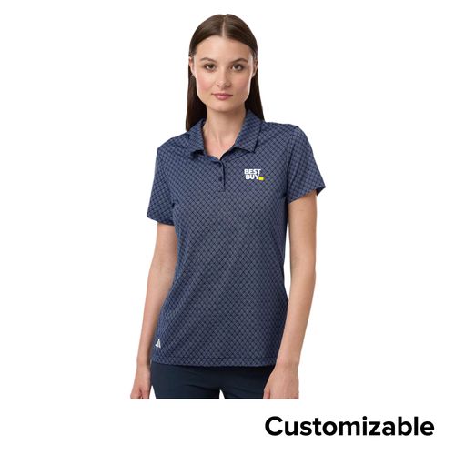 Women's Adidas Performance Printed Polo image thumbnail