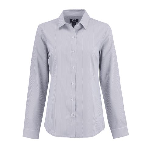 Women's Cutter & Buck Pinstripe Dress Shirt image thumbnail