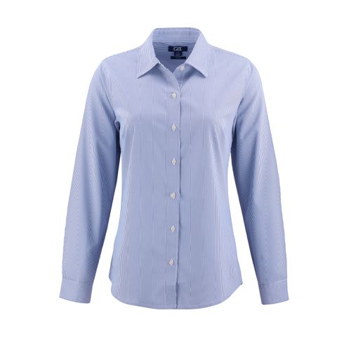 Women's Cutter & Buck Pinstripe Dress Shirt image thumbnail