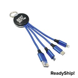 Image of Pack of 5 Light Up 3-in-1 Charging Carabiner