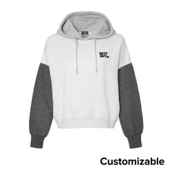 Image of Women's Sueded Fleece Crop Hoodie