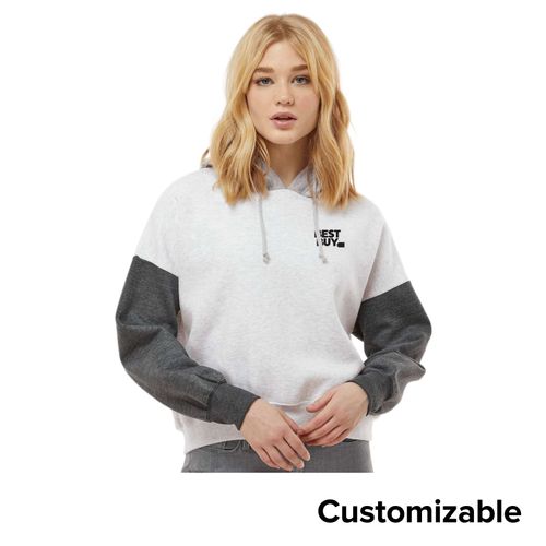 Women's Sueded Fleece Crop Hoodie image thumbnail
