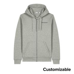 Image of Unisex Cotton Full-Zip Hoodie