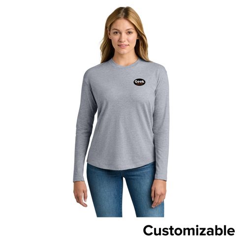 Women's Cotton Relaxed Long Sleeve Tee image thumbnail