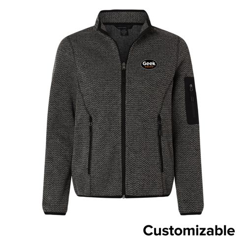 Women's Contrast Full-Zip Fleece image thumbnail