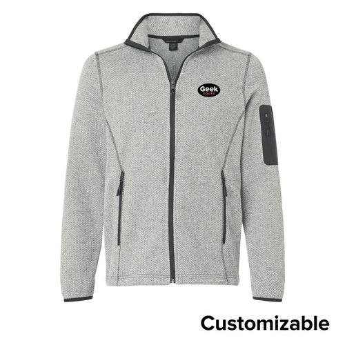 Men's Contrast Full-Zip Fleece image thumbnail