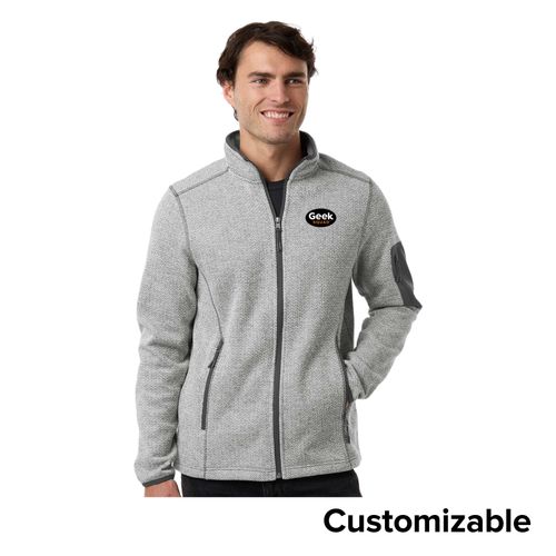 Men's Contrast Full-Zip Fleece image thumbnail