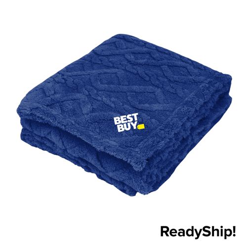 Cable Knit Fleece Blanket image thumbnail
