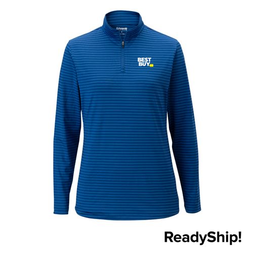Women's Royal Striped 1/4-Zip image thumbnail