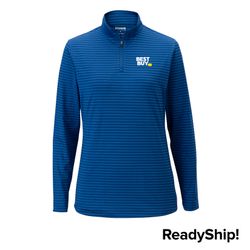 Image of Women's Royal Striped 1/4-Zip
