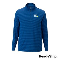 Image of Men's Royal Striped 1/4-Zip