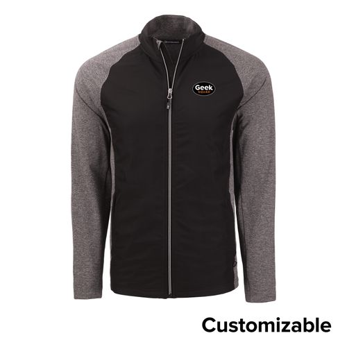 Men's Tall Cutter & Buck Stretch Hybrid Full-Zip image thumbnail