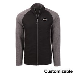 Image of Men's Tall Cutter & Buck Stretch Hybrid Full-Zip