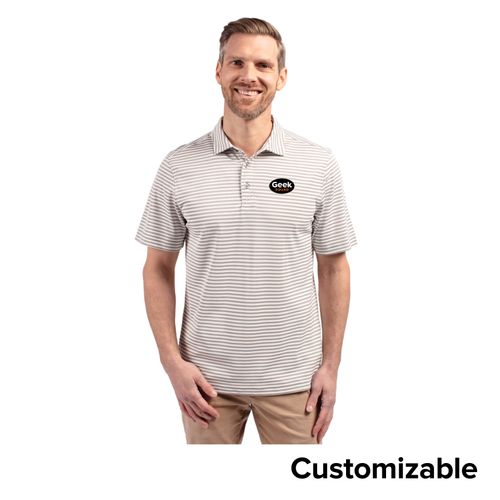 Men's Tall Cutter & Buck Featherlight Pique Polo image thumbnail
