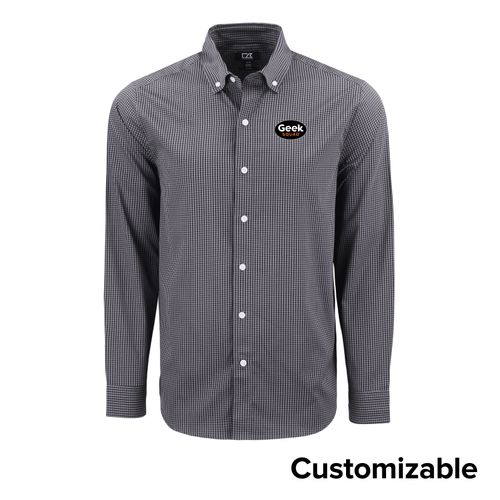 Men's Tall Cutter & Buck Gingham Button Down Shirt image thumbnail