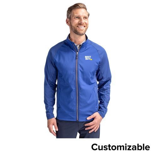 Men's Tall Cutter & Buck Stretch Hybrid Full-Zip image thumbnail