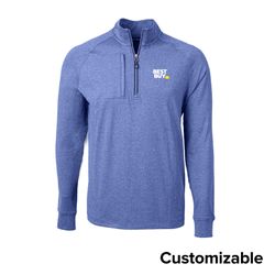 Image of Men's Tall Cutter & Buck Heathered 1/4-Zip