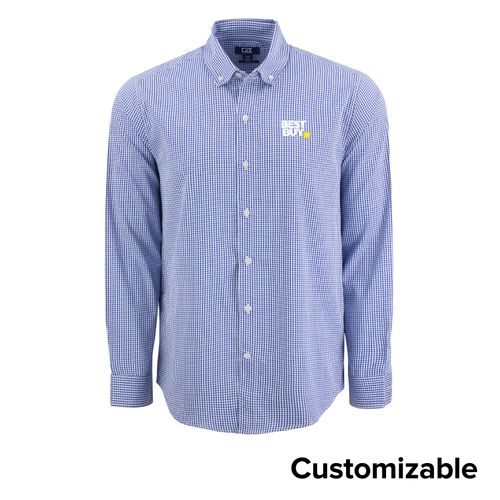 Men's Tall Cutter & Buck Gingham Button Down Shirt image thumbnail